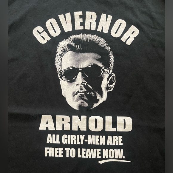 Vintage Arnold Schwarzenegger Governor T-shirt Men’s Size XL Terminator - Picture 2 of 5